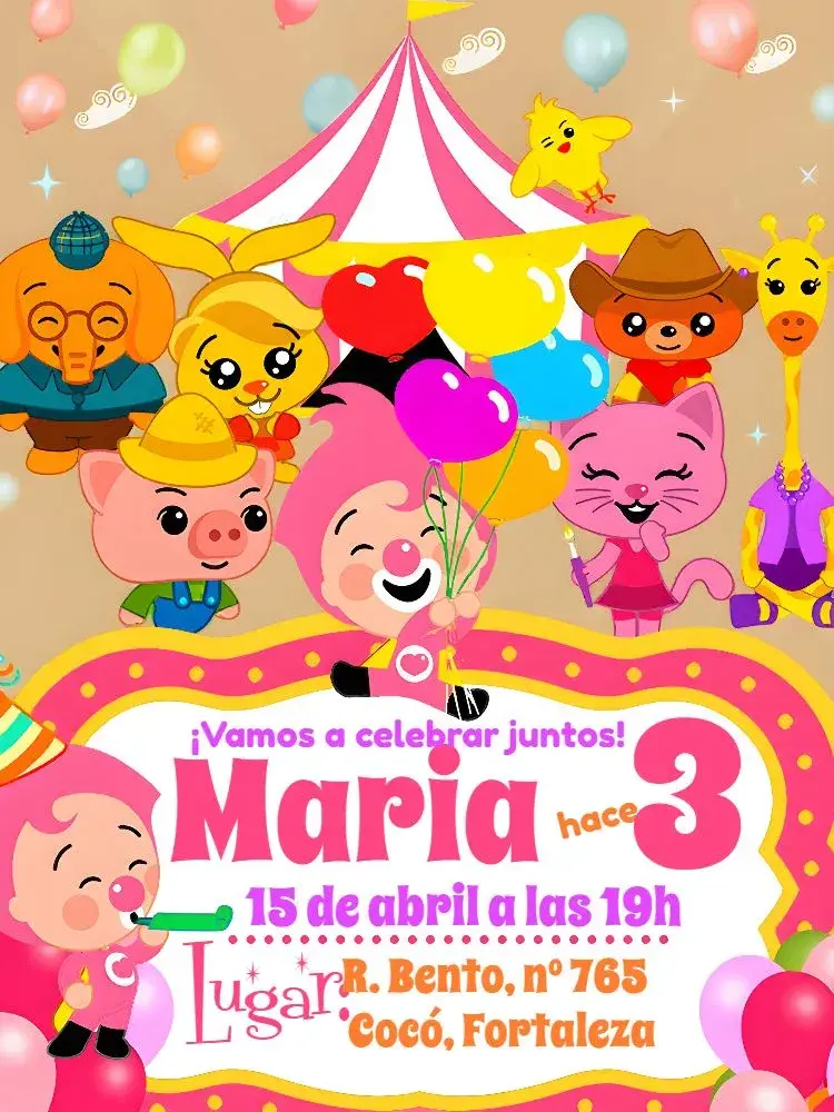 Invitación Plim Un Héroe Del Corazón Globos