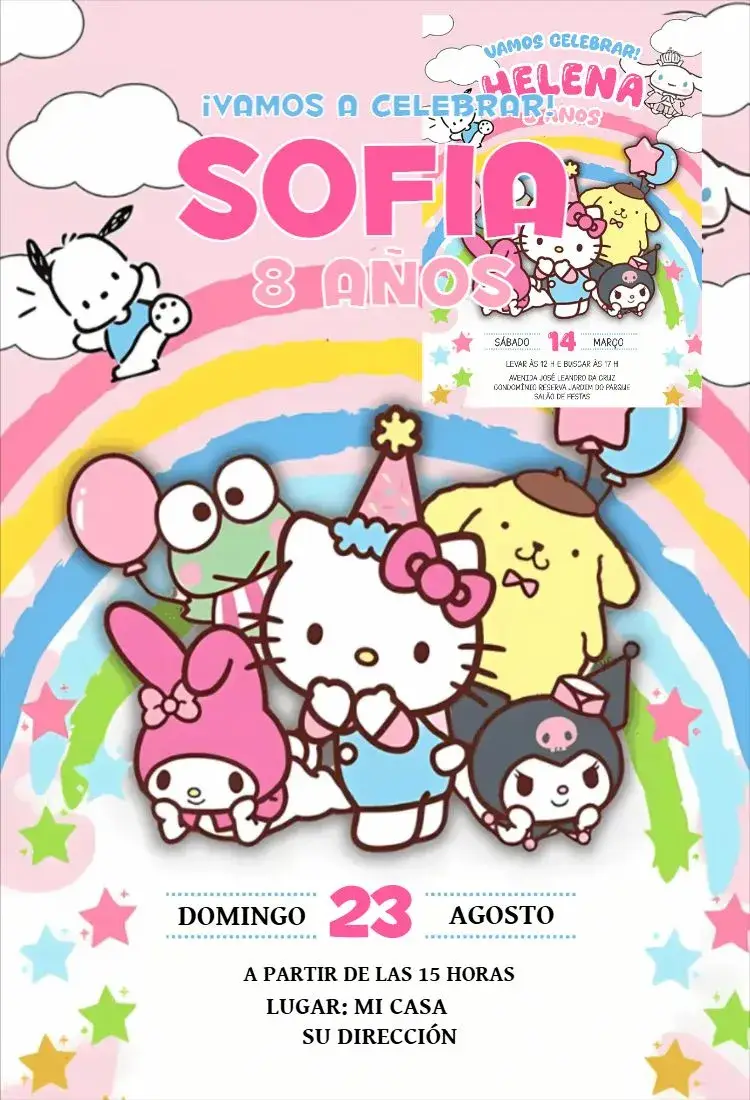 Invitación Hola Kitty 3