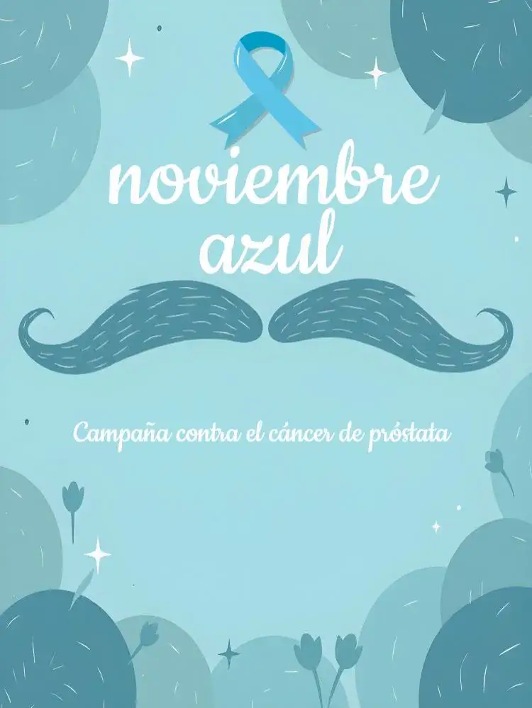 Invitación Publicación Para Noviembre Azul Hombre – tema Más buscados azul, moderno, minimalista, gráfico, informativo, clean