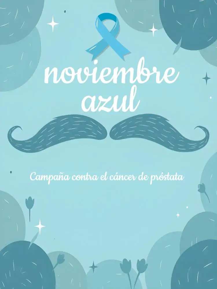 Invitación Publicación Para Noviembre Azul Hombre