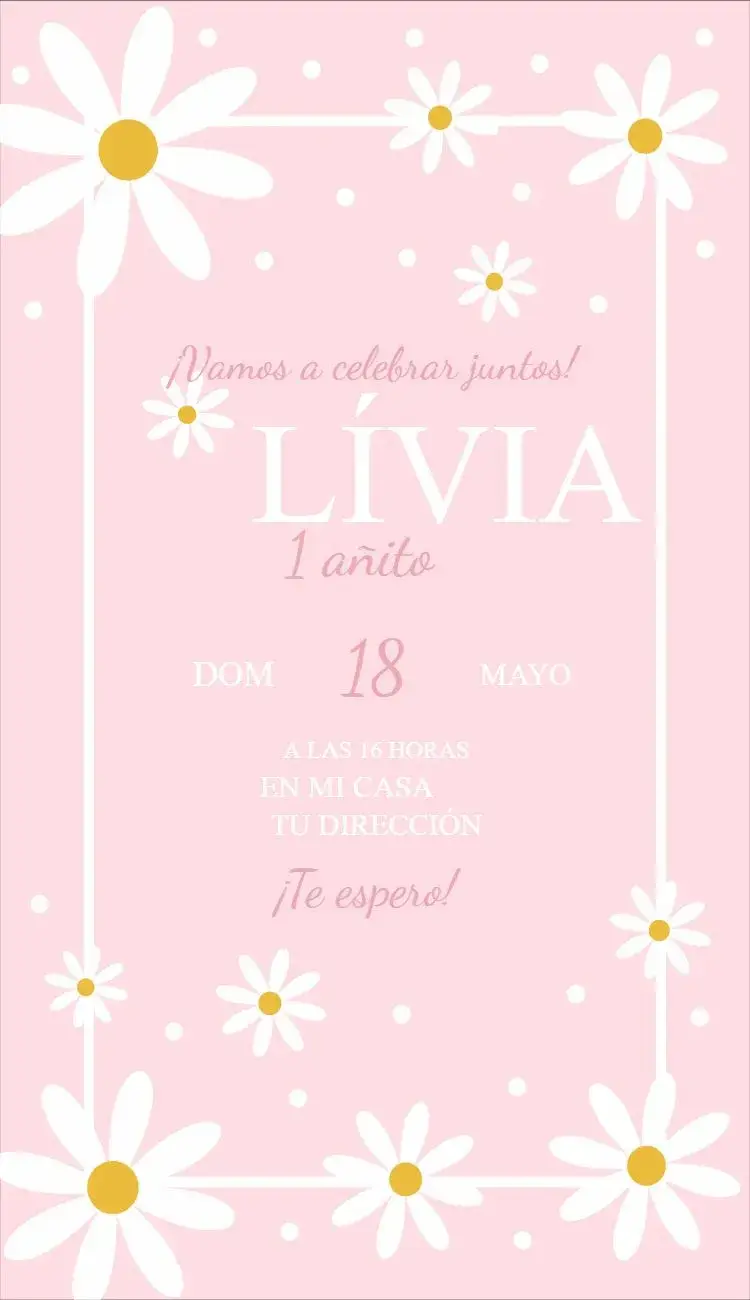 Invitación Margaritas 1