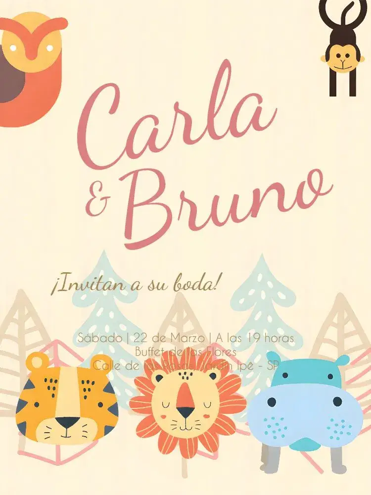 Invitación Boda Floral Rosa