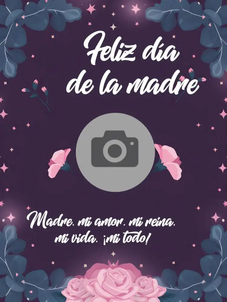 Publicación del Día de la Madre con Tarjeta Fotográfica