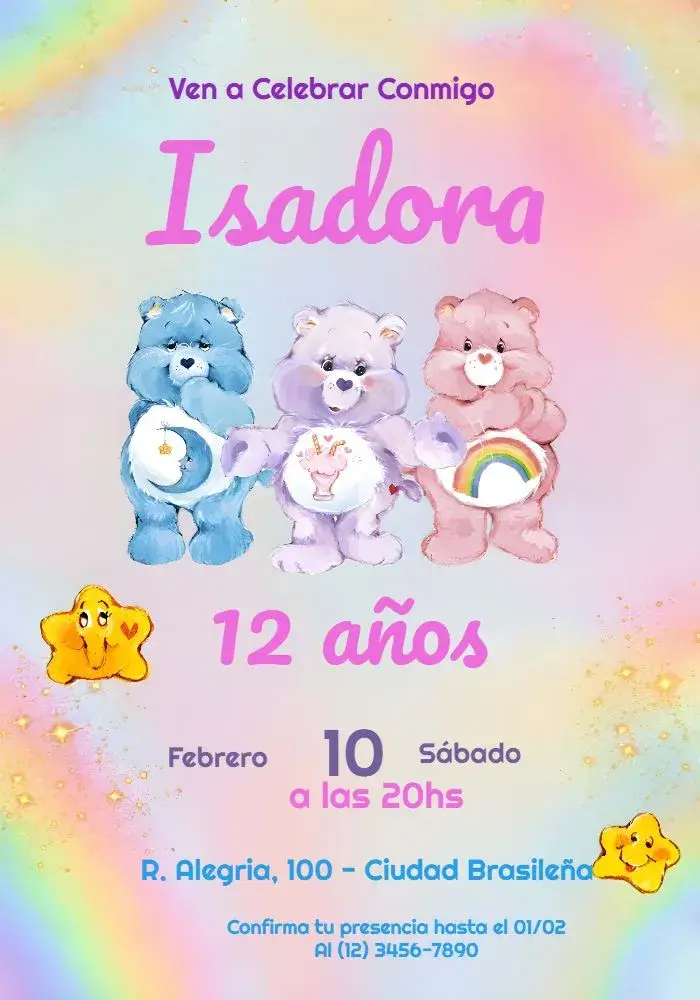 Invitación Os Ositos Cariñosos Bears