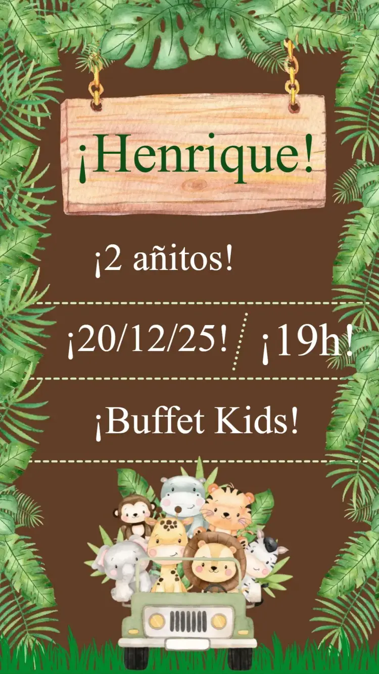 Invitación Safari