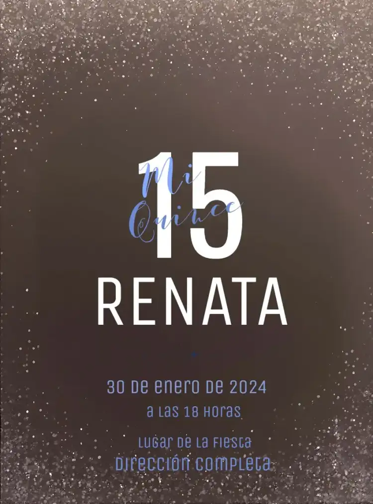 15 Años Minimalista Chica