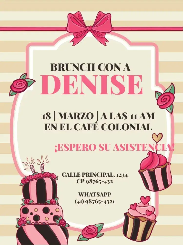 Pastelería Candy Brunch Celebración