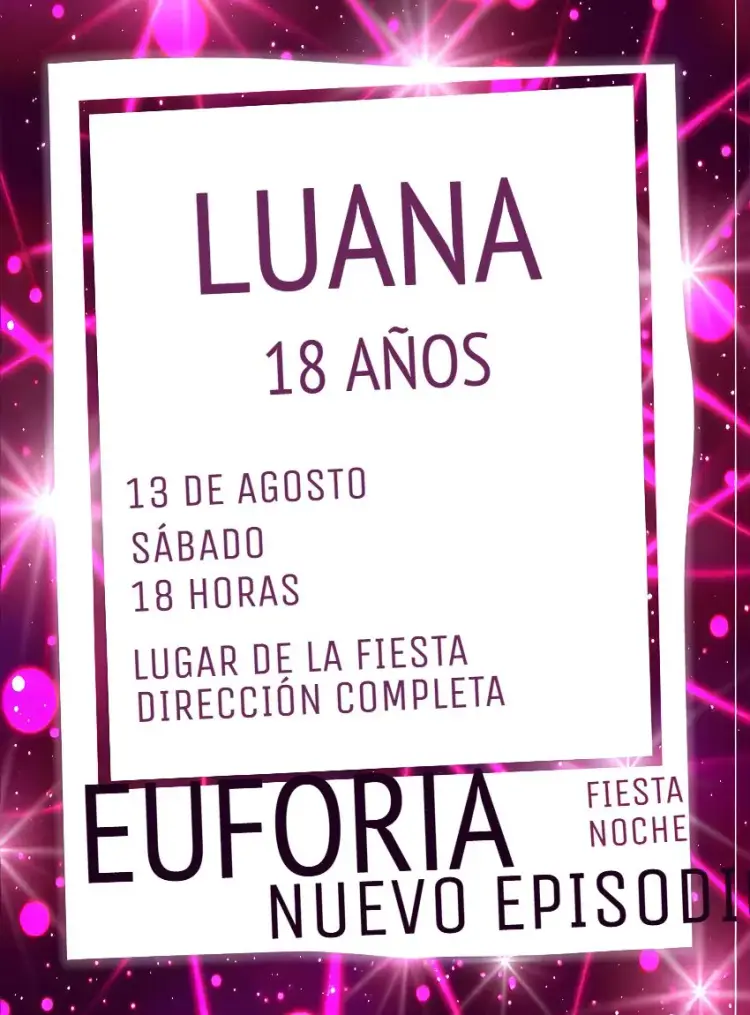 Invitación Euforia Púrpura Blanca