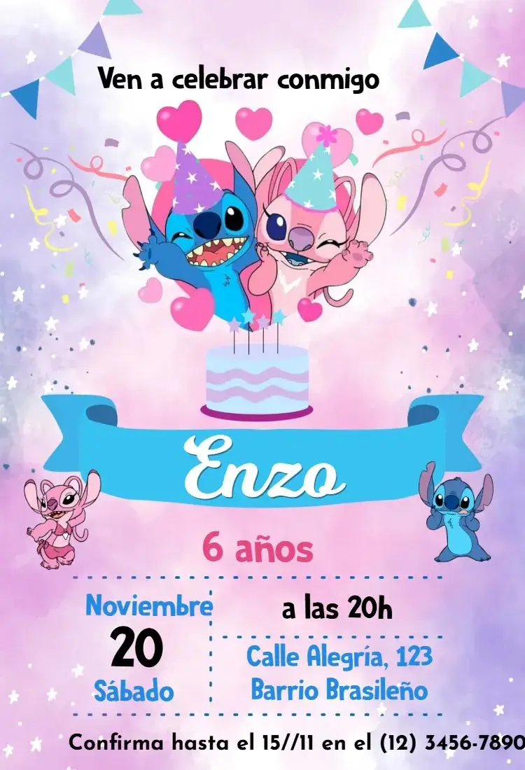 Invitación Stitch