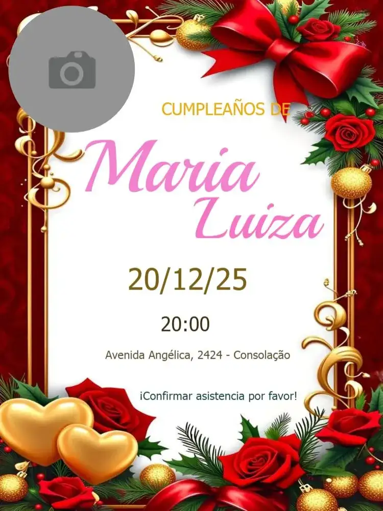 Lazo Con Rosa Y Foto Para Editar Whatsapp