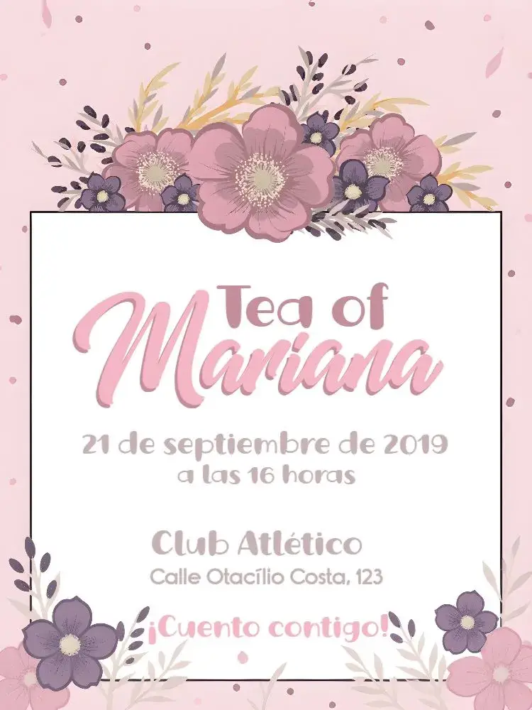 Invitación Despedida de Soltera Matrimonio