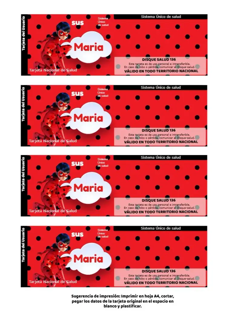 Invitación Tarjeta De Identificación De Sus Miraculous Ladybug Negro