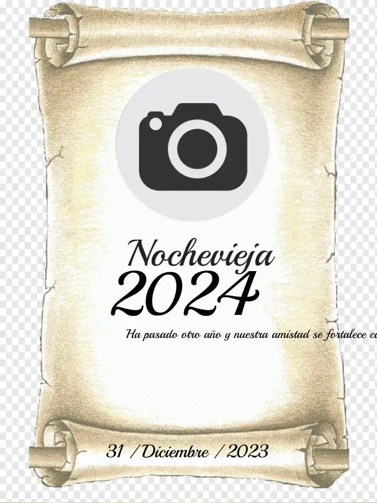 Invitación Reveillón Papiro Foto Whatsapp – tema Cumpleaños Infantil dorado, modernidad, festivo, brillante, estrellas, elegante