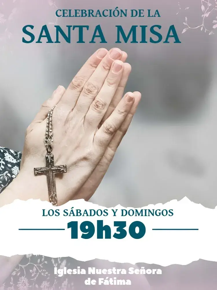 Invitación Folleto Para Santa Misa Iglesia Panfleto