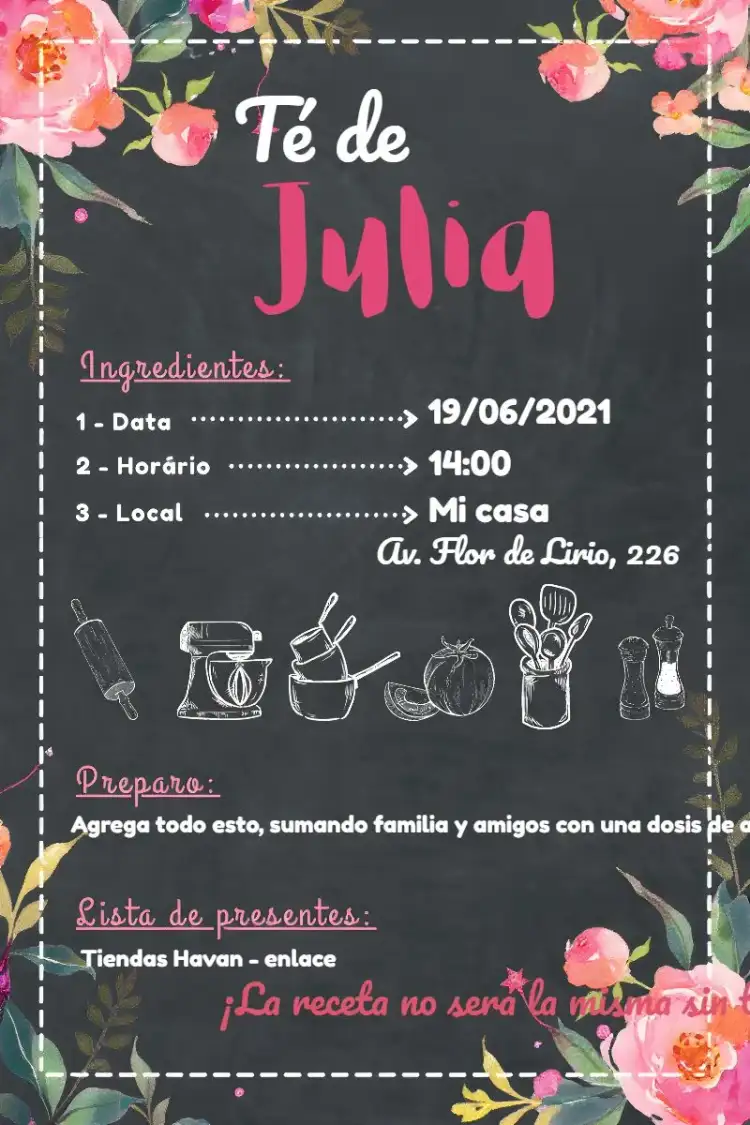 Despedida de soltera Pizarra Tiza Olla
