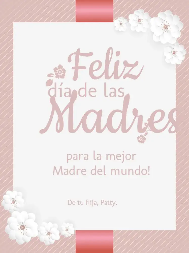 Invitación Cómo Hacer Tarjeta Día De La Madre Creativa Rosa Celebración – tema Tarjeta floral, delicado, rosa, moderno, minimalista