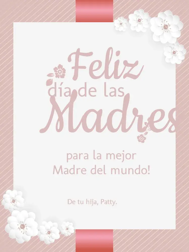 Invitación Cómo Hacer Tarjeta Día De La Madre Creativa Rosa Celebración