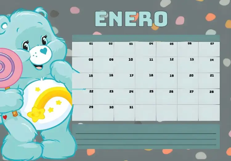 Invitación Planner 2024 - Calendario de Ositos Cariñosos
