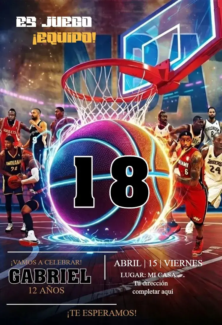 Invitación Baloncesto 1