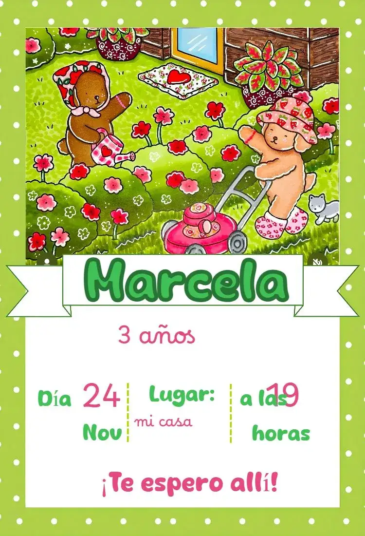 Invitación Invitación de cumpleaños Bobbie Goods – tema Cumpleaños Infantil colorido, lúdico, divertido, moderno, temático, alegre