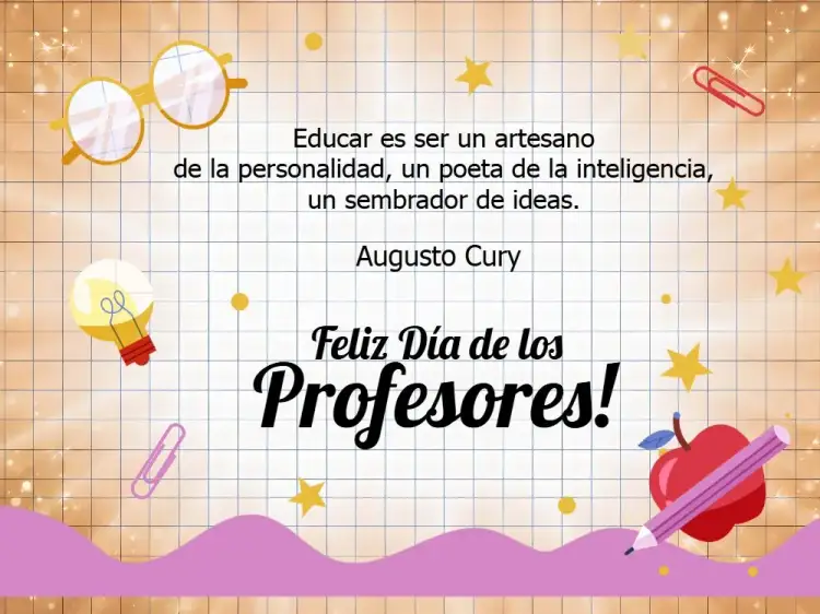 Invitación Tarjeta Día De Los Profesores Rosa – tema Fechas Conmemorativas rosa, lila, moderno, educativo, colorido