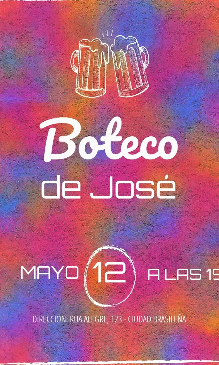 Invitación Boteco Bar Negro