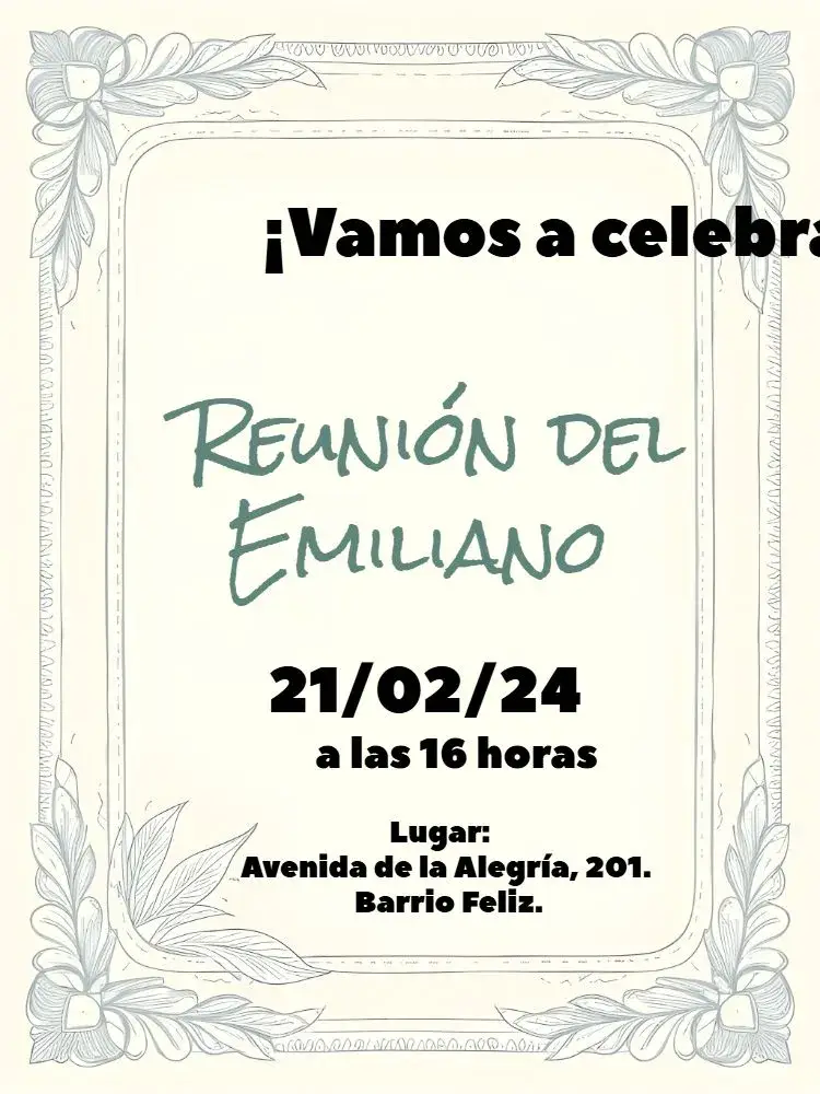 Invitación Resumen Adulto