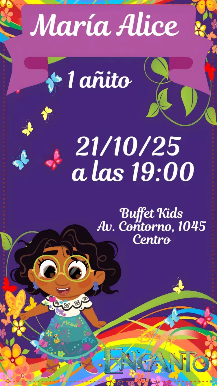 Invitación Encanto Baby