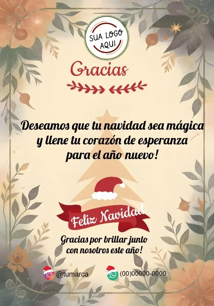 Invitación Tarjeta Para Tiendas Navidad Gorro – tema Fechas Conmemorativas rojo vibrante, beige suave, verde navideño, gorro navideño, elegantes arabescos, estilo festivo