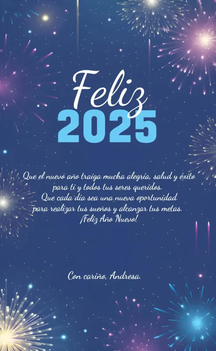 Invitación Tarjeta Feliz Año Nuevo 2025 Reveillon – tema Fechas Conmemorativas dorado, festivo, brillante, colorido, moderno