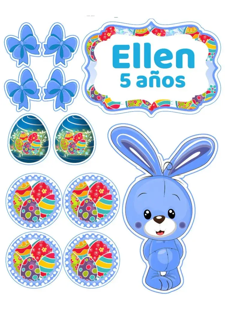 Invitación Topo de Pastel Pascua Colorido