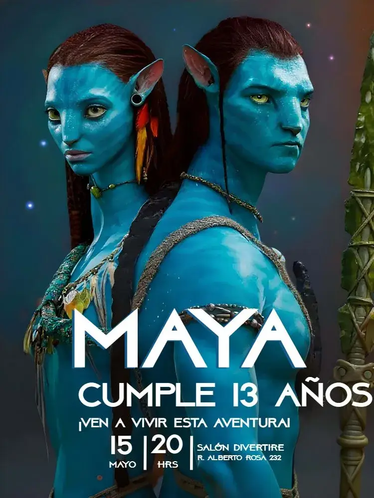 Invitación Película Avatar