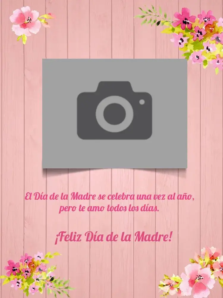 Invitación Cómo Hacer Tarjeta Día De La Madre Creativa Flores Foto Personalizada editable y personalizable