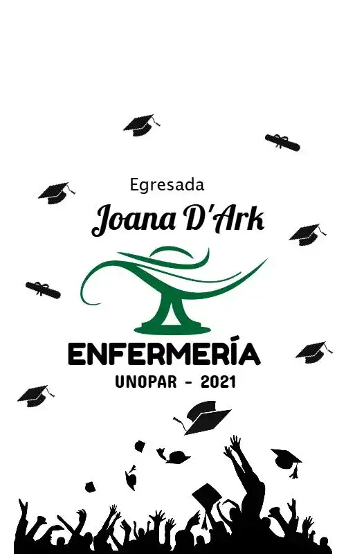 Arte Para Vaso Graduación Enfermería Largo