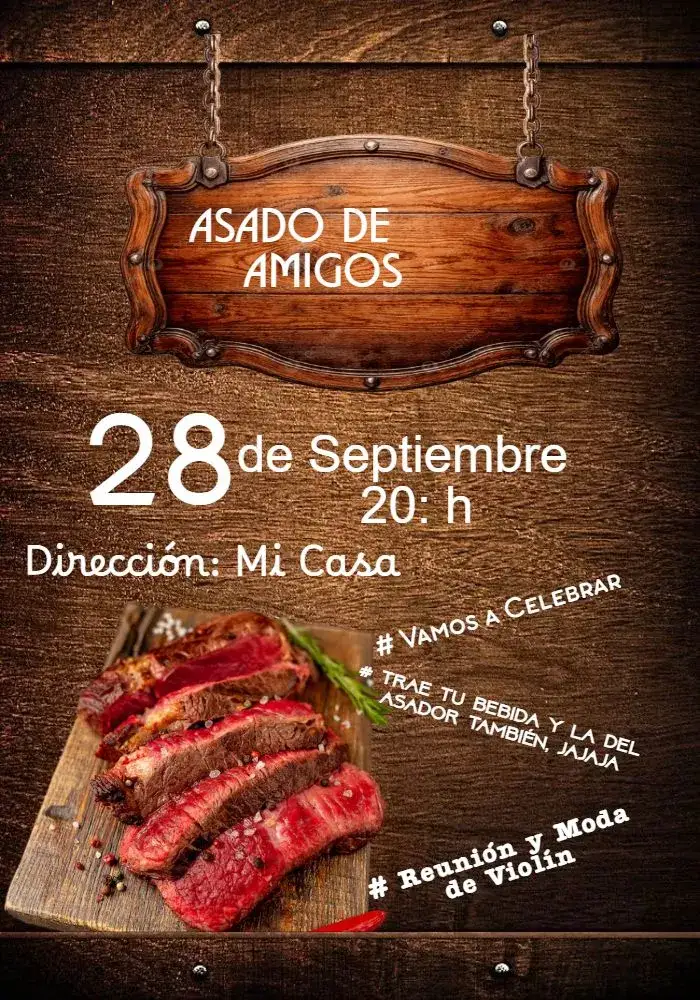 Invitación barbacoa – tema Más buscados colorido, moderno, descontraído, gráfico, tropical, minimalista