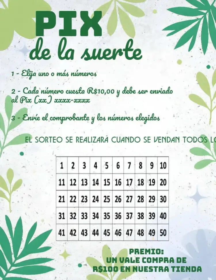 Invitación Rifa Pix Da Sorte Trevo Verde – tema Cartones verde, blanco, moderno, elegante, suerte, minimalista