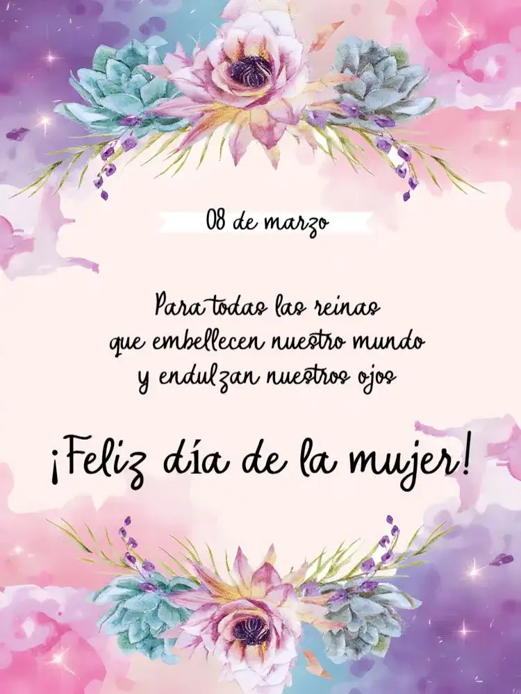 Invitación Publicación Día Internacional De La Mujer Feliz – tema Más buscados floral, rosa, moderno, femenino, delicado, vibrante