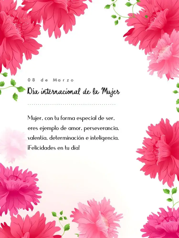 Invitación Publicación Día Internacional De La Mujer Feliz editable y personalizable