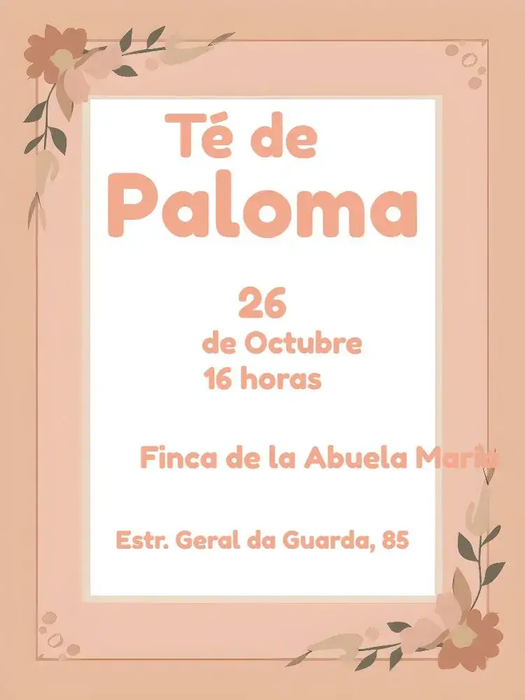 Invitación Despedida De Soltera en Casa – tema Despedida de Soltera floral, salmón, moderno, elegante, femenino, alegre