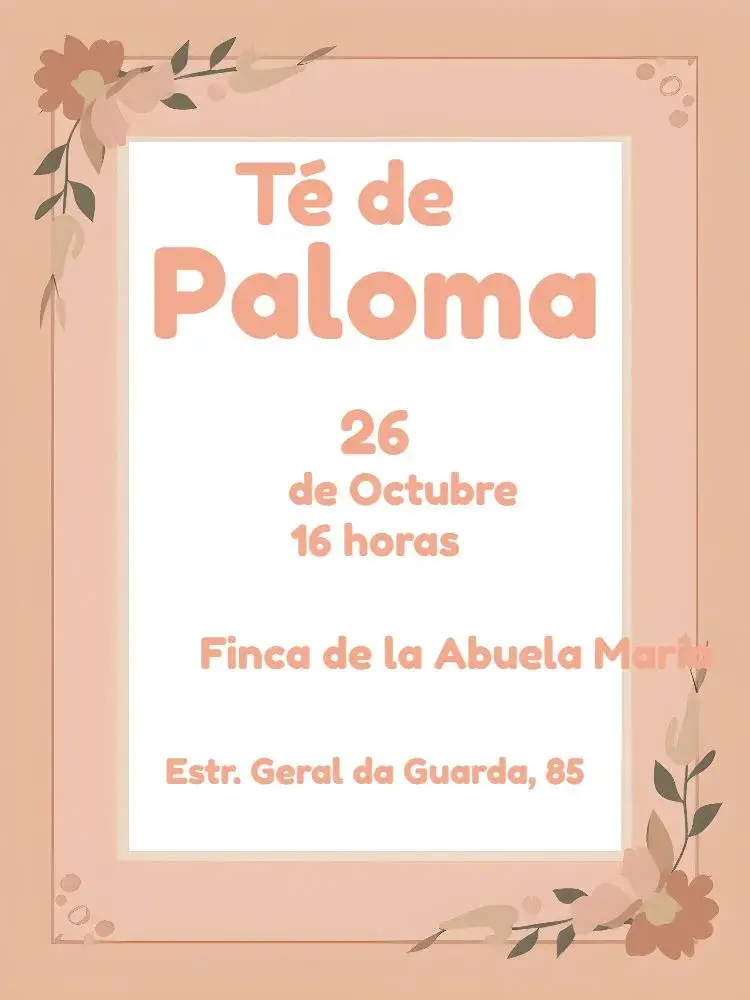 Invitación Despedida De Soltera en Casa