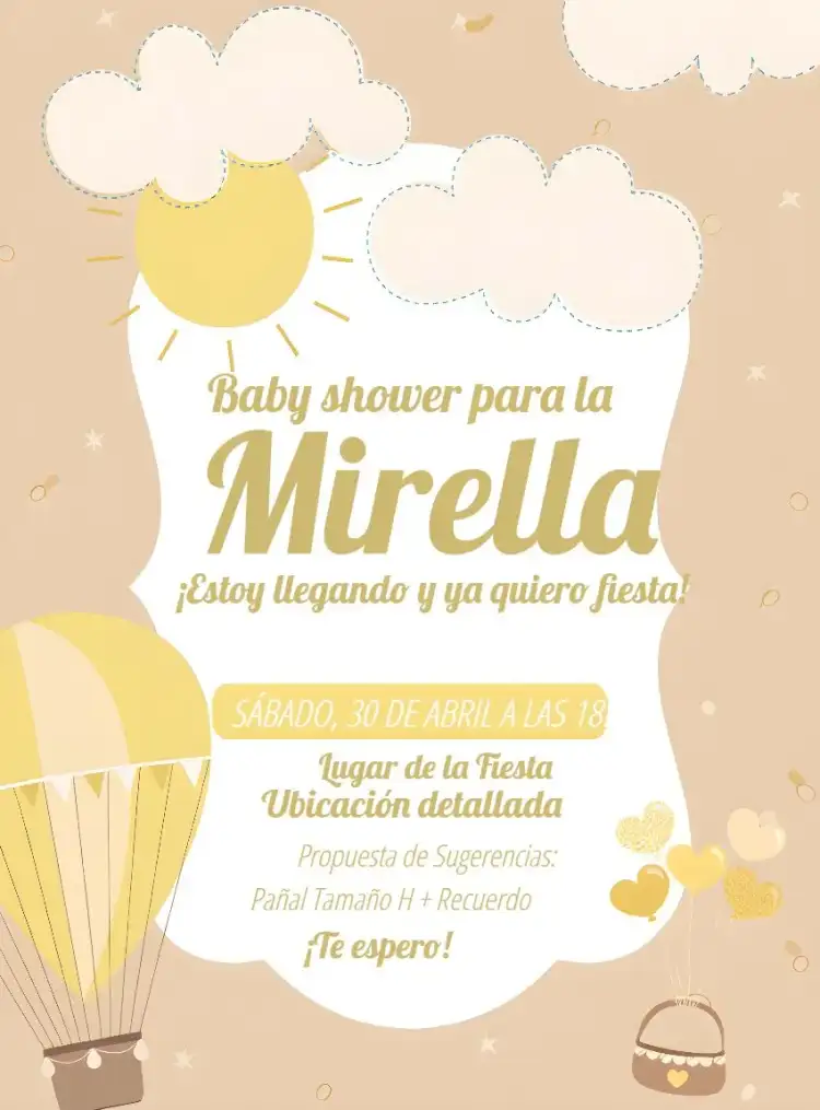 Baby Shower Globo Pañales
