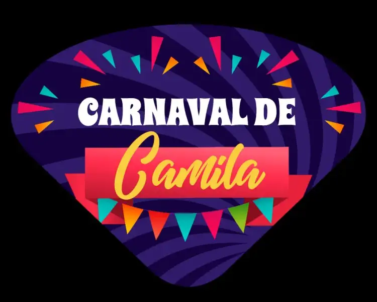Invitación Ventarola De Carnaval Bloquinho – tema Fechas Conmemorativas colorido, divertido, tropical, brillante, festivo, alegre