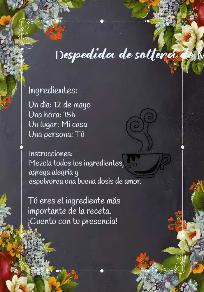 Invitación Despedida de Soltera