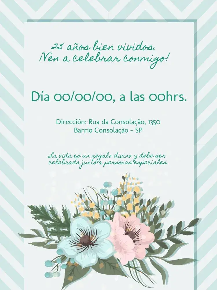 Invitación Floral