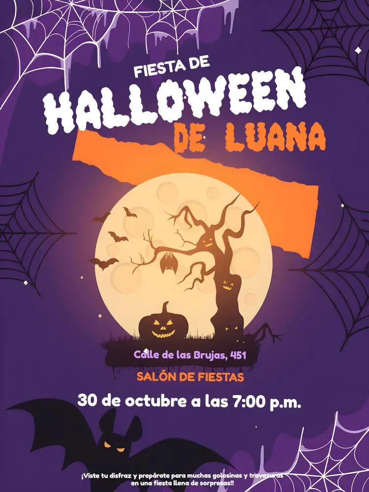Invitación Fiesta De Halloween Brujas – tema Fechas Conmemorativas oscuro, fantasía, místico, vintage, ilustraciones de brujas, elementos góticos