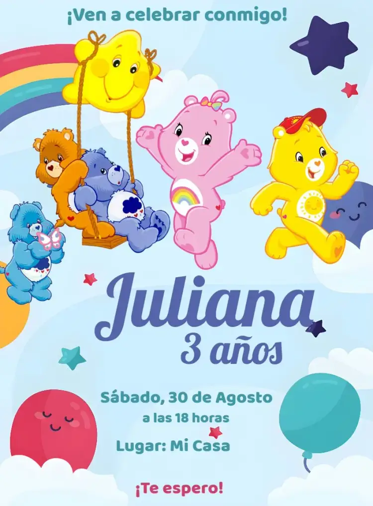 Invitación Os Ositos Cariñosos Hacer