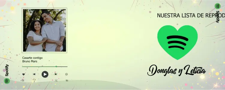Invitación Arte Para Taza Enamorados Spotify Romance