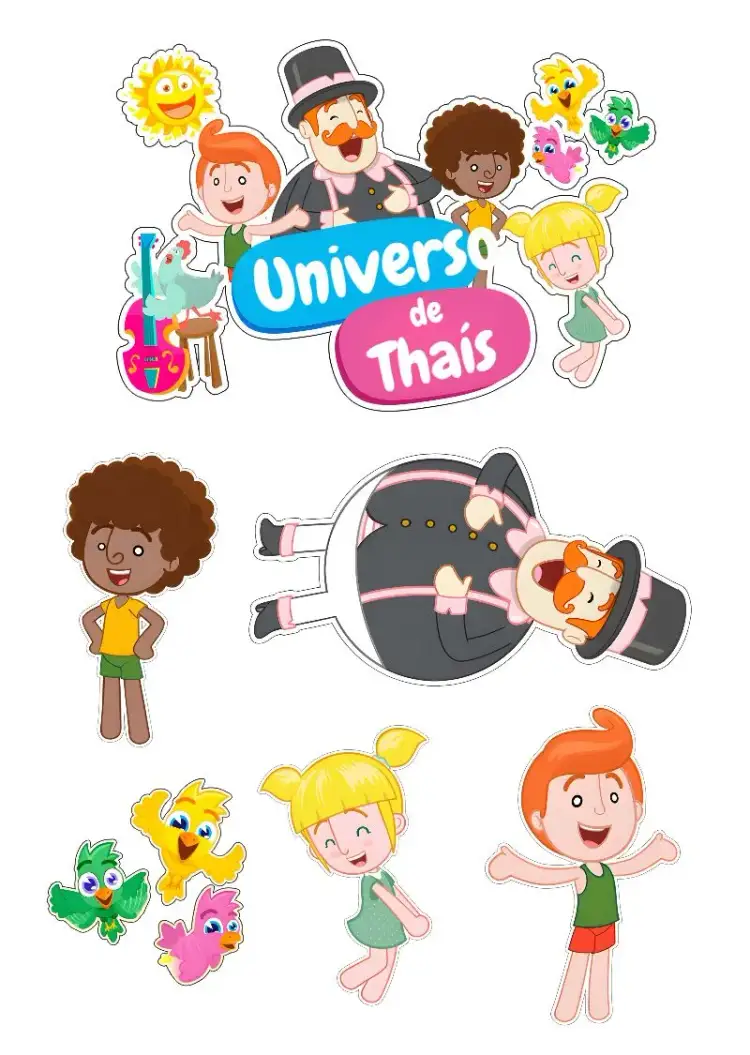 Invitación Topo De Pastel Mundo Bita Imprimir – tema Topper de torta colorido, lúdico, divertido, infantil, temático