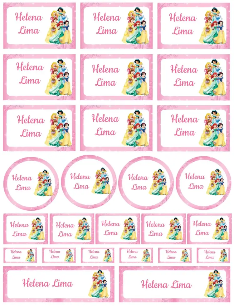 Invitación Princesas Disney