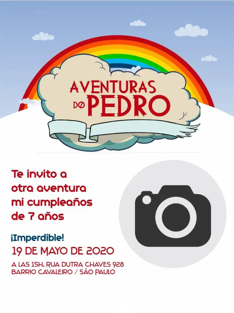 Invitación Hora De La Aventura Arco